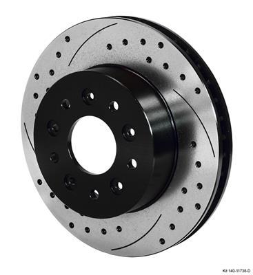 Wilwood Rotor Kit Front-Drilled 65-82 Corvette C2/C3 (1Pc Rotors) - 140-11738-D