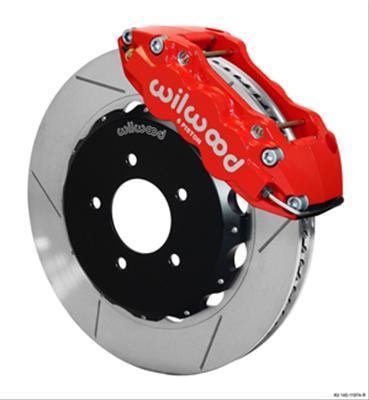 Wilwood AERO6 Front Hat Kit 14.00 Red 99-06 BMW E46 - 140-11974-R