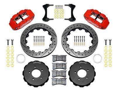 Wilwood Narrow Superlite 6R Front Hat Kit 12.88in Drill Red 2006-Up Civic / CRZ - 140-11978-DR