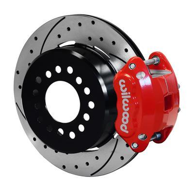 Wilwood D154 P/S P-B Kit Drilled-Red New Big Ford 2.50in Offset - 140-12209-DR