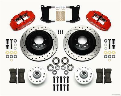 Wilwood Narrow Superlite 6R Front Hub & 1PC Rtr Kit 12.88in Dril -Red 67-69 Camaro 64-72 Nova - 140-12271-DR