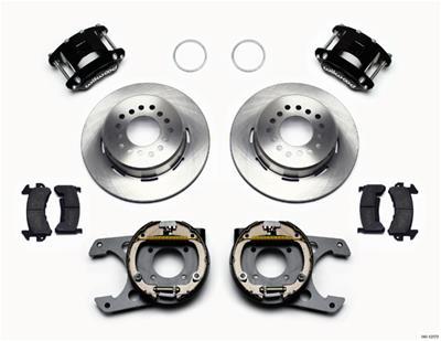 Wilwood D154 P/S Park Brake Kit 12 Bolt 2.75in offset Staggered Shock - 140-12570