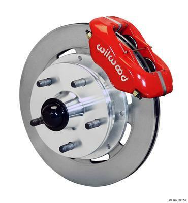 Wilwood Forged Dynalite Front Kit 11.75in Red 40-52 Oldsmobile - 140-12617-R