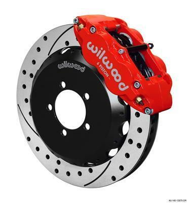 Wilwood Narrow Superlite 6R Front Hat Kit 12.88in Drill Red 2012-Up Toyota / Scion FRS w/ Lines - 140-12870-DR