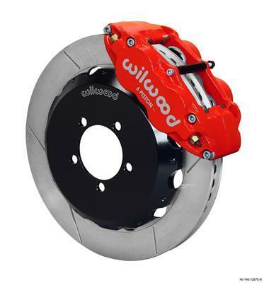 Wilwood Narrow Superlite 6R Front Hat Kit 12.88in Red 2012-Up Toyota / Scion FRS w/ Lines - 140-12870-R