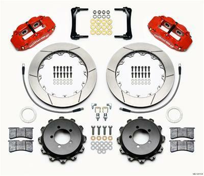 Wilwood Narrow Superlite 4R Rear Kit 12.88in Red 2012-Up Toyota / Scion FRS w/Lines - 140-12871-R