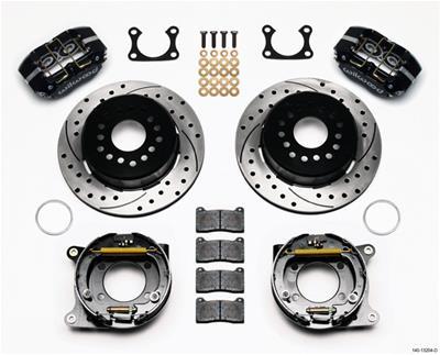 Wilwood Dynapro Dust-Boot P/S Park Brake Kit Drilled Big Ford 2.36in Offset - 140-13204-D
