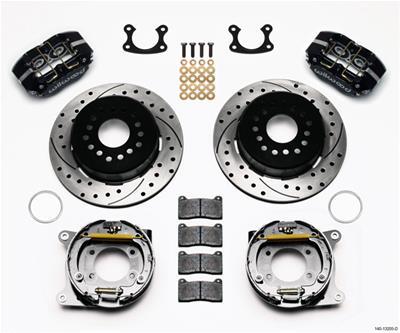 Wilwood Dynapro Dust-Boot P/S Park Brake Kit Drilled Small Ford 2.66in Offset - 140-13205-D