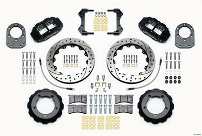 Wilwood Narrow Superlite 4R Front Hat Kit 12.88in Drilled 66-75 Ford Bronco Dana 30/44 w/Lines - 140-13304-D