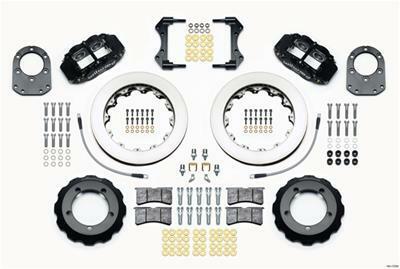 Wilwood Narrow Superlite 4R Front Hat Kit 12.88in Red 66-75 Ford Bronco Dana 30/44 w/Lines - 140-13304-R