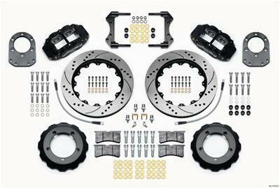 Wilwood Narrow Superlite 4R Front Hat Kit 14.00in Drilled 66-75 Ford Bronco Dana 30/44 w/Lines - 140-13329-D