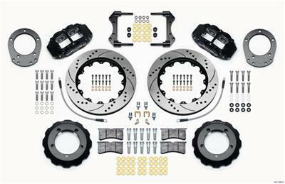 Wilwood Narrow Superlite 4R Front Hat Kit 14.00in Drilled 76-77 Ford Bronco Dana 44 w/Lines - 140-13330-D