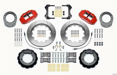 Wilwood Narrow Superlite 4R Front Hat Kit 14.00in Red 76-77 Ford Bronco Dana 44 w/Lines - 140-13330-R
