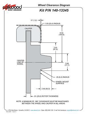 Wilwood Dynapro Dust-Boot Front Kit 11.00in WWE ProSpindle - 140-13345