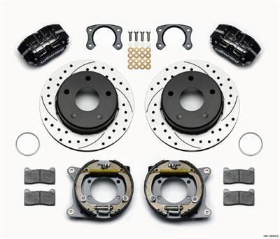 Wilwood Dynapro Lug Mount P/S Park Brake Kit Drilled Big Ford New 2.38in Off Bronco 5 x 5.50 - 140-13664-D