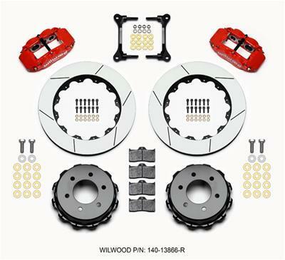 Wilwood Narrow Superlite 4R RearTruck Kit 14.25in Red 2012-Up Ford F150 (6 lug) - 140-13866-R