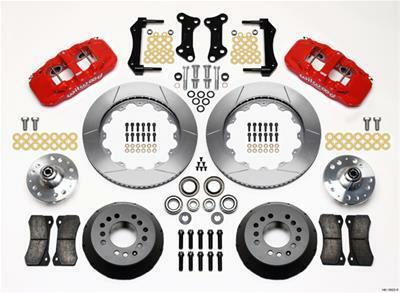 Wilwood AERO6 Front Hub Kit 15.00 Red 67-69 Camaro 64-72 Nova Chevelle - 140-15053-R