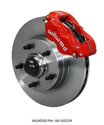 Wilwood Forged Dynalite-M Front Kit 11.00in 1 PC Rotor&Hub Red 67-69 Camaro 64-72 Nova Chevelle - 140-15272-R