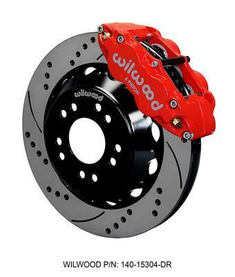 Wilwood Narrow Superlite 6R Front Hat Kit 14.00 Drilled Red 63-87 C10 w/ Pro Spindles - 140-15304-DR