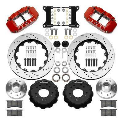 Wilwood Narrow Superlight 6R Front Truck Kit 14.00in Red 88-98 GMC Truck C1500/C2500 - 140-15950-DR