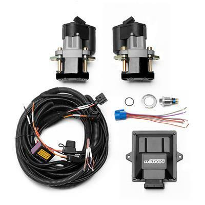 Wilwood Electronic Parking Brake Rear Retrofit Brake Kit - Black Powder Coat Caliper - 140-15979-BK