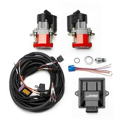 Wilwood Electronic Parking Brake Rear Retrofit Brake Kit - Red Powder Coat Caliper - 140-15979-RD