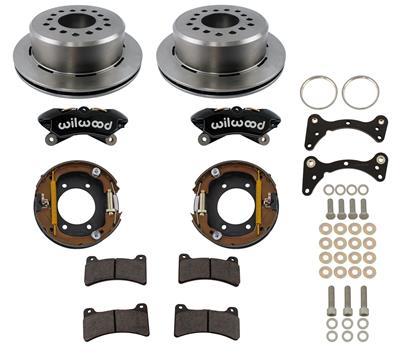 Wilwood Ford Explorer 8.8in Rear Axle Dynapro Disc Brake Kit 11in Drilled/Slotted Rotor -Blk Caliper - 140-16406-D