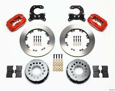 Wilwood Forged Dynalite P/S Rear Kit Red Big Ford 2.54in Offset - 140-2114-R