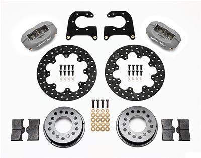 Wilwood Forged Dynalite Rear Drag Kit Drilled Rotor New Big Ford 2.50in Offset - 140-2119-BD