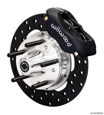 Wilwood Forged Dynalite Front Drag Kit Drilled Rotor 87-93 Mustang 84-86 SVO 5 Lug - 140-4503-BD
