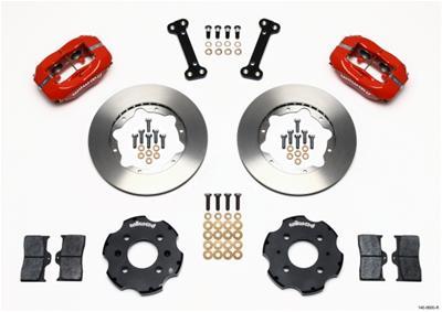 Wilwood Forged Dynalite Front Hat Kit 11.00in Red Integra/Civic w/Fac.240mm Rtr - 140-8695-R