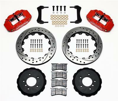 Wilwood Narrow Superlite 6R Front Hat Kit 13.06in Drilled Red E36 BMW M3 - 140-8797-DR
