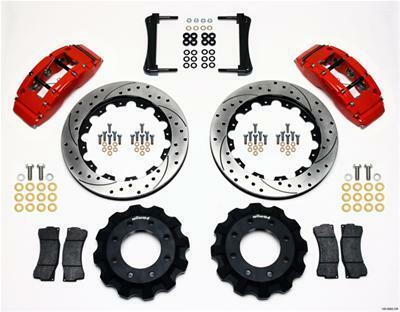 Wilwood TC6R Front Kit 16.00in Drilled Red 1999-2014 GM Truck/SUV 1500 - 140-8992-DR