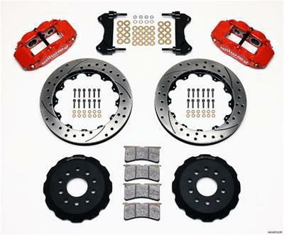 Wilwood Narrow Superlite 6R Front Hat Kit 13.06in Drilled Red 98-02 Camaro/Firebird - 140-9833-DR
