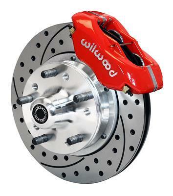 Wilwood Forged Dynalite Front Kit 11.00in Drilled-Red WWE ProSpindle - 140-9917-DR