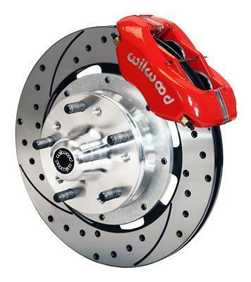 Wilwood Forged Dynalite Front Kit 12.19in Drilled-Red WWE ProSpindle - 140-9918-DR