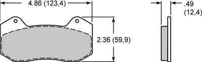 Wilwood Pad Set BP-20 6712 Dynapro 6 - 150-20-6712K
