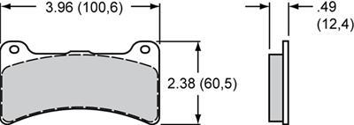 Wilwood Pad Set BP-10 4812 Dynapro-Low Profile - 150-11363K