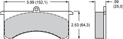 Wilwood Pad Set BP-20 7525 GN6R - 150-13794K