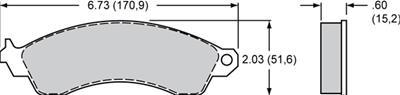 Wilwood Pad Set Promatrix D412 - 150-D0412K