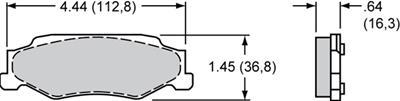 Wilwood Pad Set Promatrix D732 - 150-D0732K