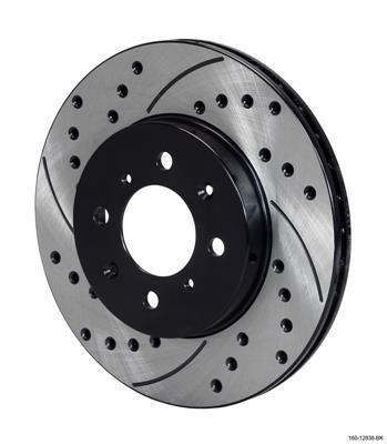 Wilwood Rotor-.68in Offset-SRP-BLK-Drill-LH 10.32 x .83 - 4 x 3.93 - 160-12839-BK