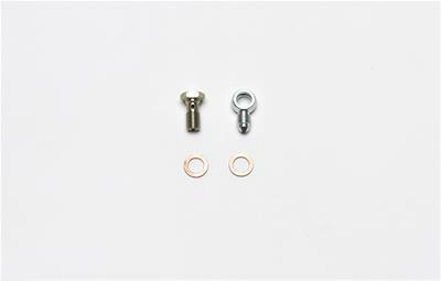Wilwood Fitting Kit -3 Male w/ 3/8-24 Banjo Bolt (For Banjo Outlet Master Cylinders) - 220-13674