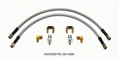 Wilwood Flexline Kit 18inch M10x1.50 IF 1/8-27 NPT 90 Degree - 220-15263