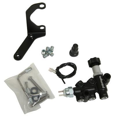 Wilwood Tandem Master Cylinder Mounting Bracket L/H Kit w/ Prop Valve - 260-13190