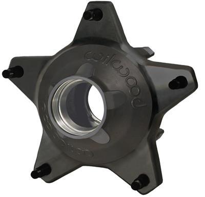Wilwood Hub-Starlite 55 Front w/Cap Std. Offset 5/8 Studs-Drilled-Black - 270-6735BD