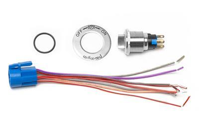 Wilwood Electronic Parking Brake Caliper Switch Kit w/ On/Off Sticker - 300-15936