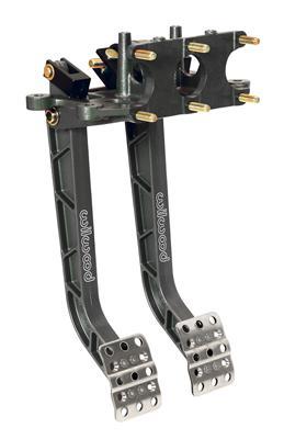 Wilwood Adjustable Dual Pedal - Brake / Clutch - Rev. Swing Mount - 6.25:1 - 340-11299