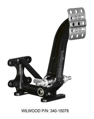 Wilwood Adjustable-Trubar Brake Pedal - Dual MC - Floor Mount - 6:1 - 340-15078