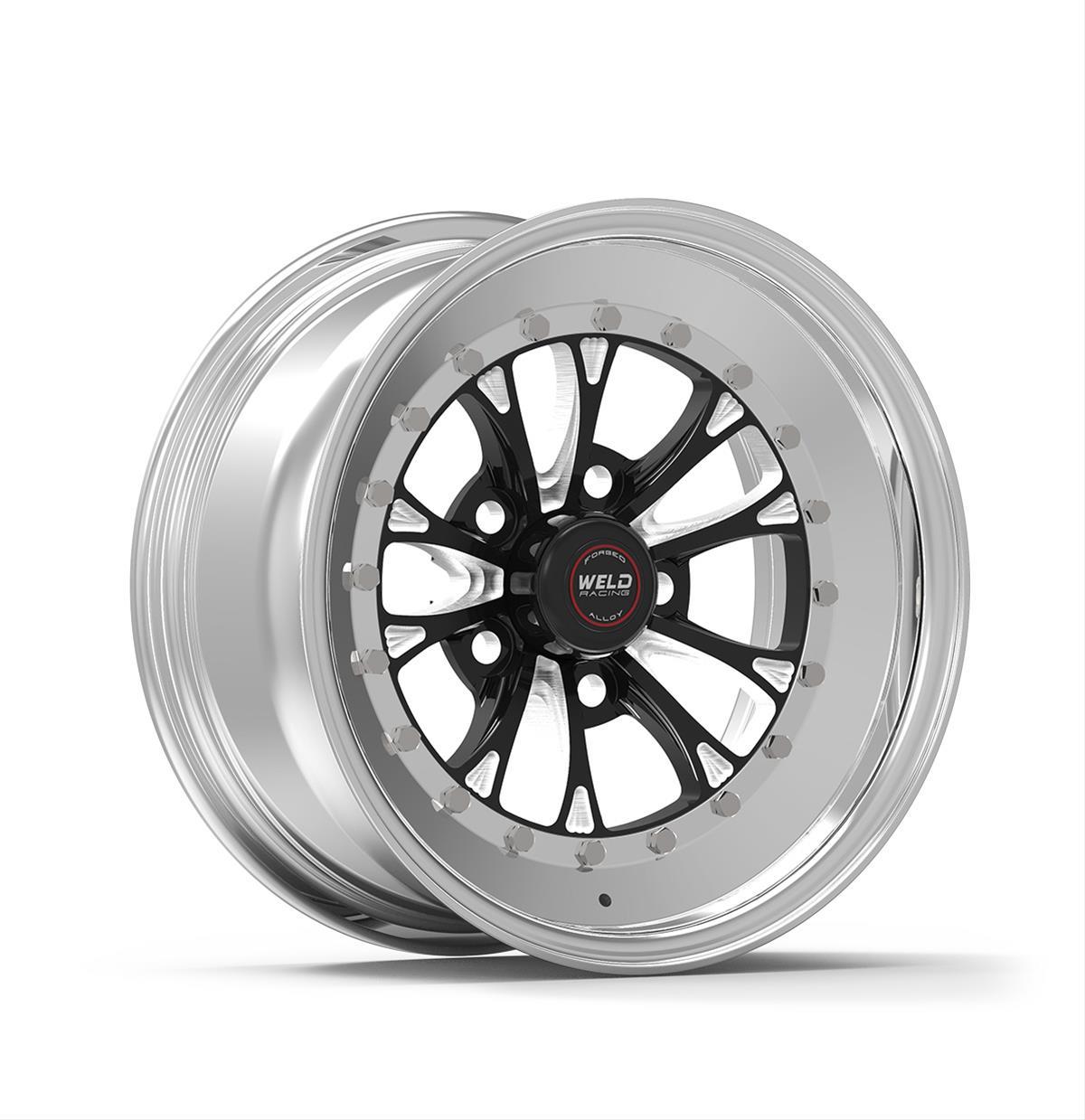 Weld Racing Vitesse Wheel - 15x10, 5x4.5 Bolt, 7.5 Backspace, 51 ET, Black Center - Polished Shell - 794B-510214
